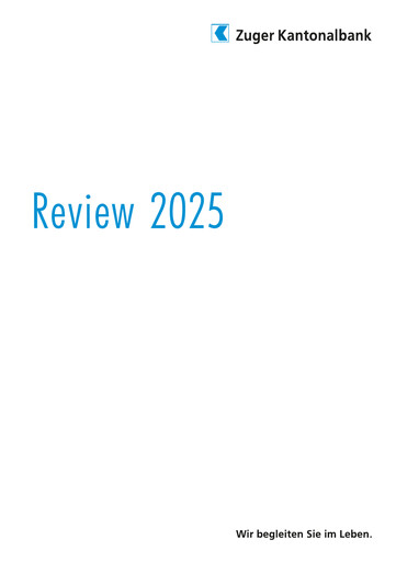 Vorschaubild Zuger Kantonalbank Finanzmitteilung 2025