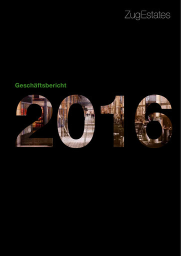 Thumbnail Zug Estates Holding Annual Report 2016