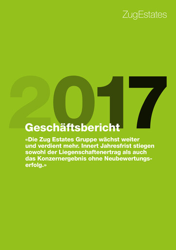 Thumbnail Zug Estates Holding Annual Report 2017