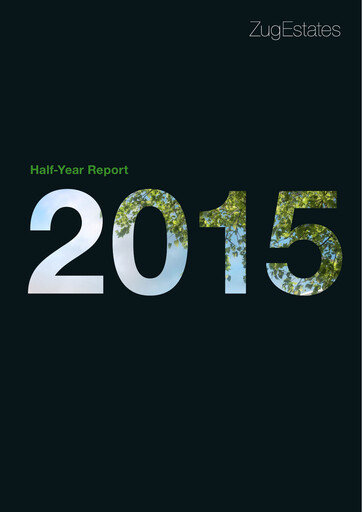 Thumbnail Zug Estates Holding Half-year Report 2015-h1