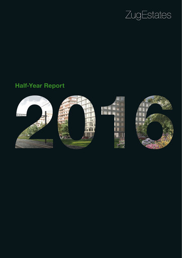 Thumbnail Zug Estates Holding Half-year Report 2016-h1