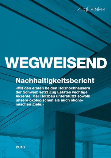 Thumbnail Zug Estates Holding Sustainability Report 2018