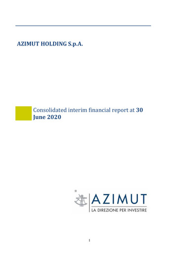 Vorschaubild Azimut Holding Halbjahresbericht 2020-h1