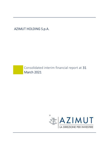 Thumbnail Azimut Holding Quarterly Report 2021-q1