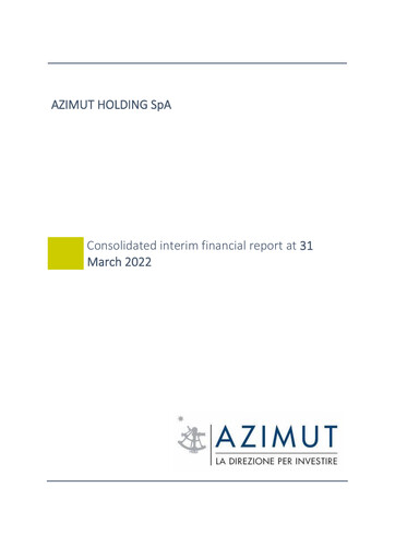 Thumbnail Azimut Holding Quarterly Report 2022-q1
