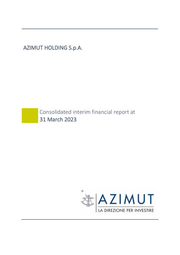 Thumbnail Azimut Holding Quarterly Report 2023-q1