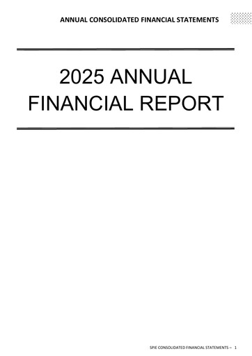 Thumbnail SPIE Financial Statement 2025