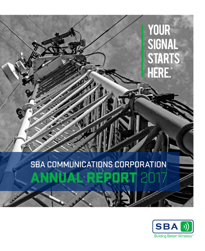 Thumbnail SBA Communications Annual Report 2017