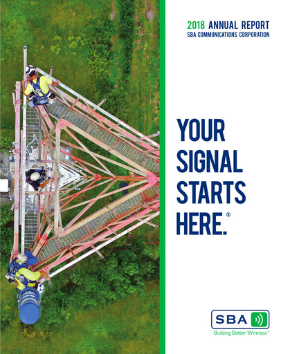 Thumbnail SBA Communications Annual Report 2018