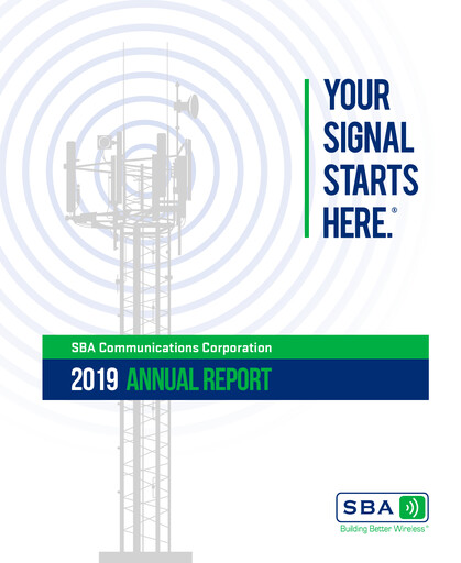 Thumbnail SBA Communications Annual Report 2019