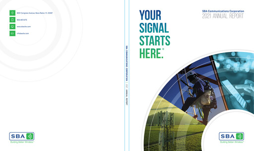 Thumbnail SBA Communications Annual Report 2021