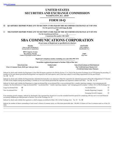 Thumbnail SBA Communications Quarterly Report 2026-q2