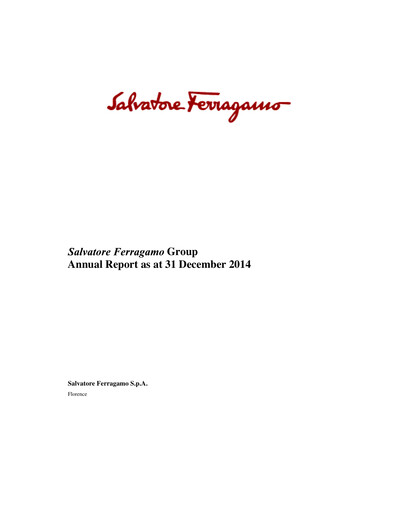 Vorschaubild Salvatore Ferragamo Jahresbericht 2014