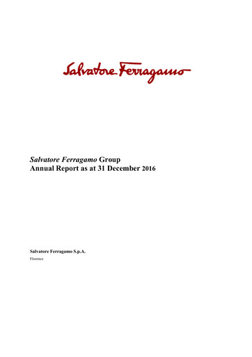 Vorschaubild Salvatore Ferragamo Jahresbericht 2016