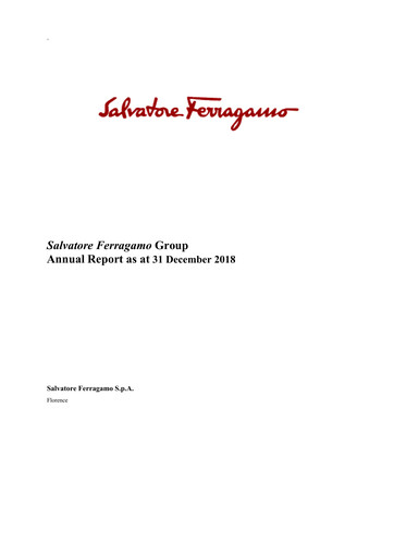 Vorschaubild Salvatore Ferragamo Jahresbericht 2018