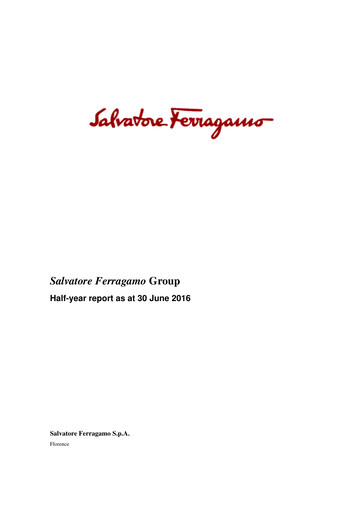 Miniature Salvatore Ferragamo Rapport semestriel 2016-h1