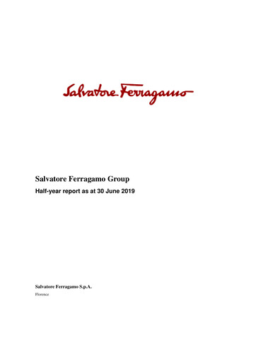 Miniature Salvatore Ferragamo Rapport semestriel 2019-h1