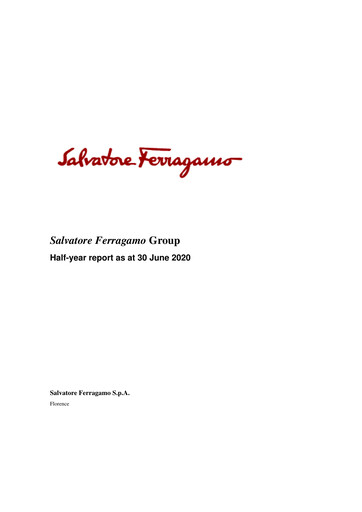 Miniature Salvatore Ferragamo Rapport semestriel 2020-h1