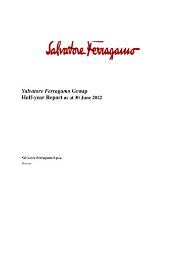 Miniature Salvatore Ferragamo Rapport semestriel 2022-h1