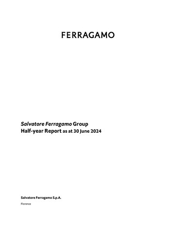 Miniature Salvatore Ferragamo Rapport semestriel 2024-h1