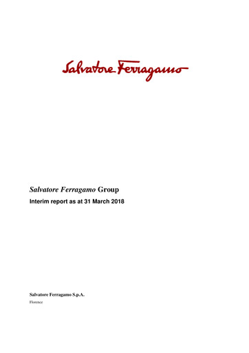 Thumbnail Salvatore Ferragamo Quarterly Report 2018-q1
