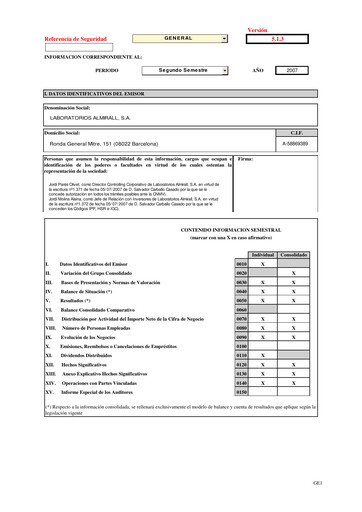 Thumbnail Almirall Financial Report 2007