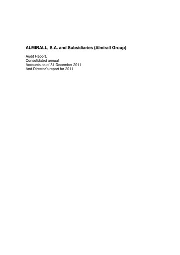 Thumbnail Almirall Financial Statement 2011