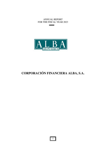 Thumbnail Corporación Financiera Alba Annual Report 2023