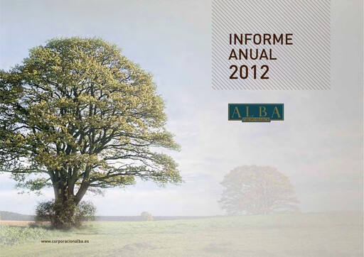 Thumbnail Corporación Financiera Alba Annual Report 2012