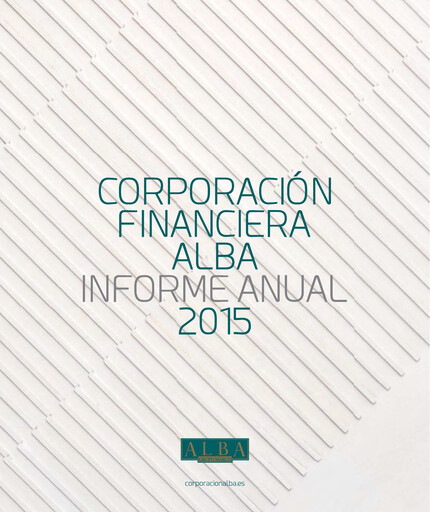 Thumbnail Corporación Financiera Alba Annual Report 2015