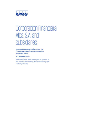 Thumbnail Corporación Financiera Alba ESG Report 2023