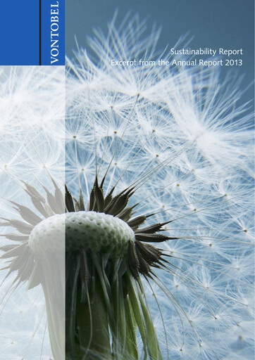 Vorschaubild Vontobel Nachhaltigkeitsbericht 2013