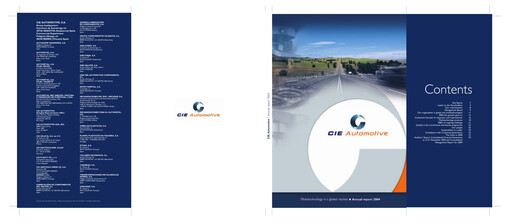 Miniature CIE Automotive
 Rapport annuel 2004