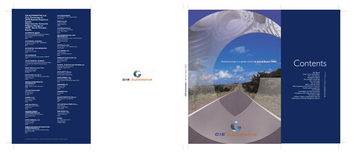 Miniature CIE Automotive
 Rapport annuel 2005