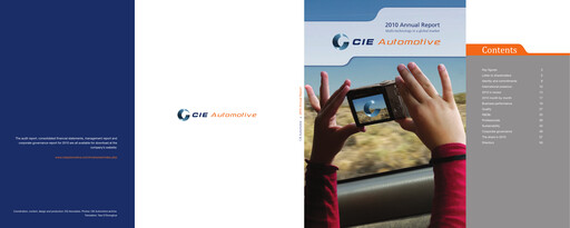 Miniature CIE Automotive
 Rapport annuel 2010