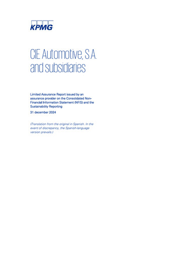 Thumbnail CIE Automotive
 Sustainability Report 2024