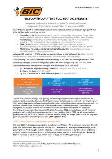 Vorschaubild BIC Finanzbericht 2022