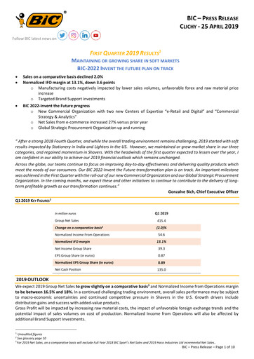 Vorschaubild BIC Quartalsbericht 2019-q1