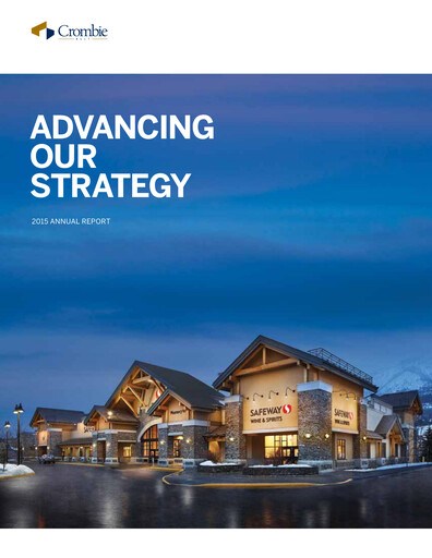 Thumbnail Crombie Real Estate Investment Trust Annual Report 2015