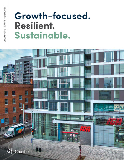 Thumbnail Crombie Real Estate Investment Trust Annual Report 2022