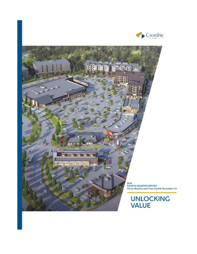 Thumbnail Crombie Real Estate Investment Trust Financial Report 2019