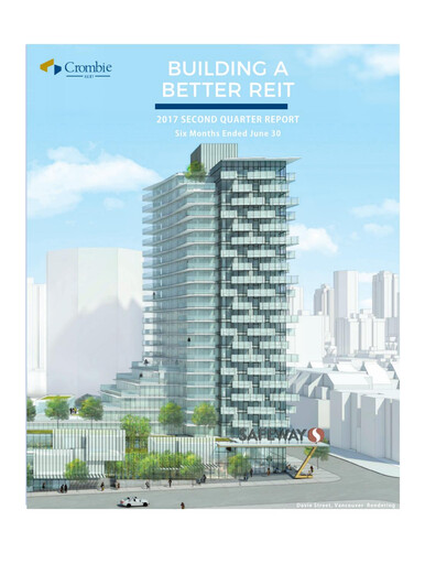 Thumbnail Crombie Real Estate Investment Trust Quarterly Report 2017-q2