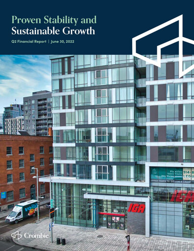 Thumbnail Crombie Real Estate Investment Trust Quarterly Report 2022-q2