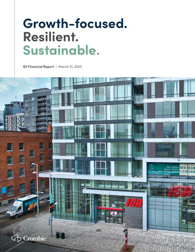 Thumbnail Crombie Real Estate Investment Trust Quarterly Report 2023-q1