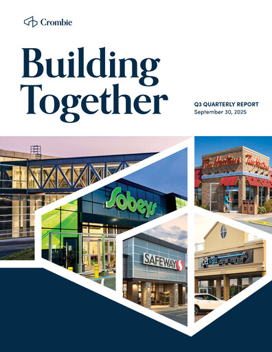 Vorschaubild Crombie Real Estate Investment Trust Quartalsbericht 2025-q3