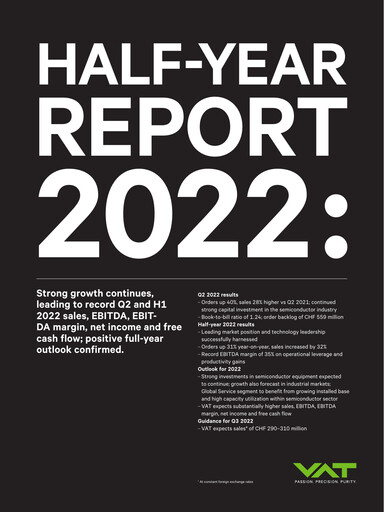 Thumbnail VAT Group Half-year Report 2022-h1