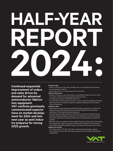Thumbnail VAT Group Half-year Report 2024-h1