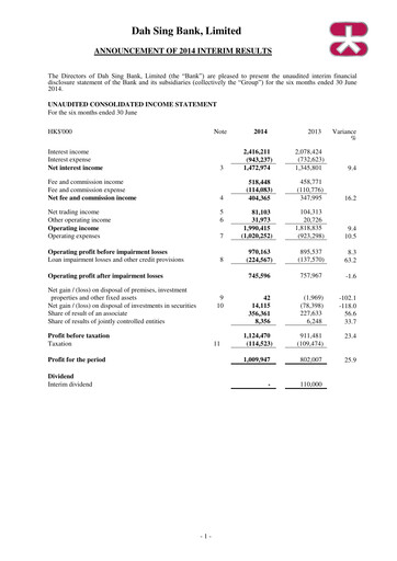 Vorschaubild Dah Sing Banking Group Halbjahresbericht 2014-h1