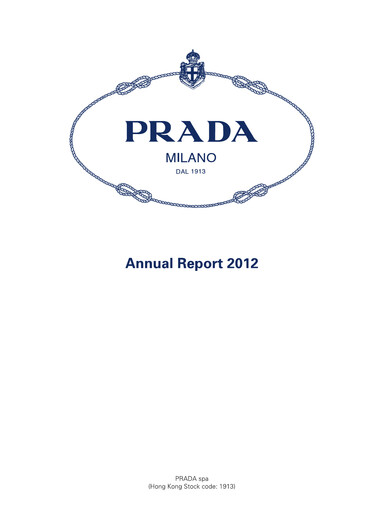 Thumbnail Prada Annual Report 2012
