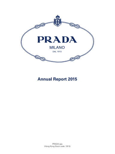 Thumbnail Prada Annual Report 2015